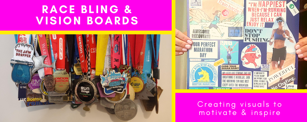 Race bling and vision boards